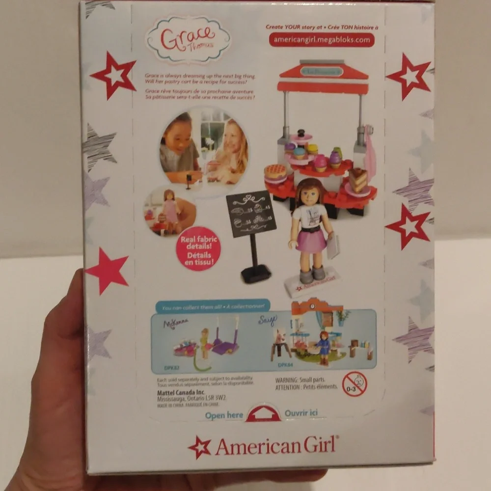 New! American girl Grace's Pastry Cart 84 pieces Mega Blocks Girlhoodcore Chic